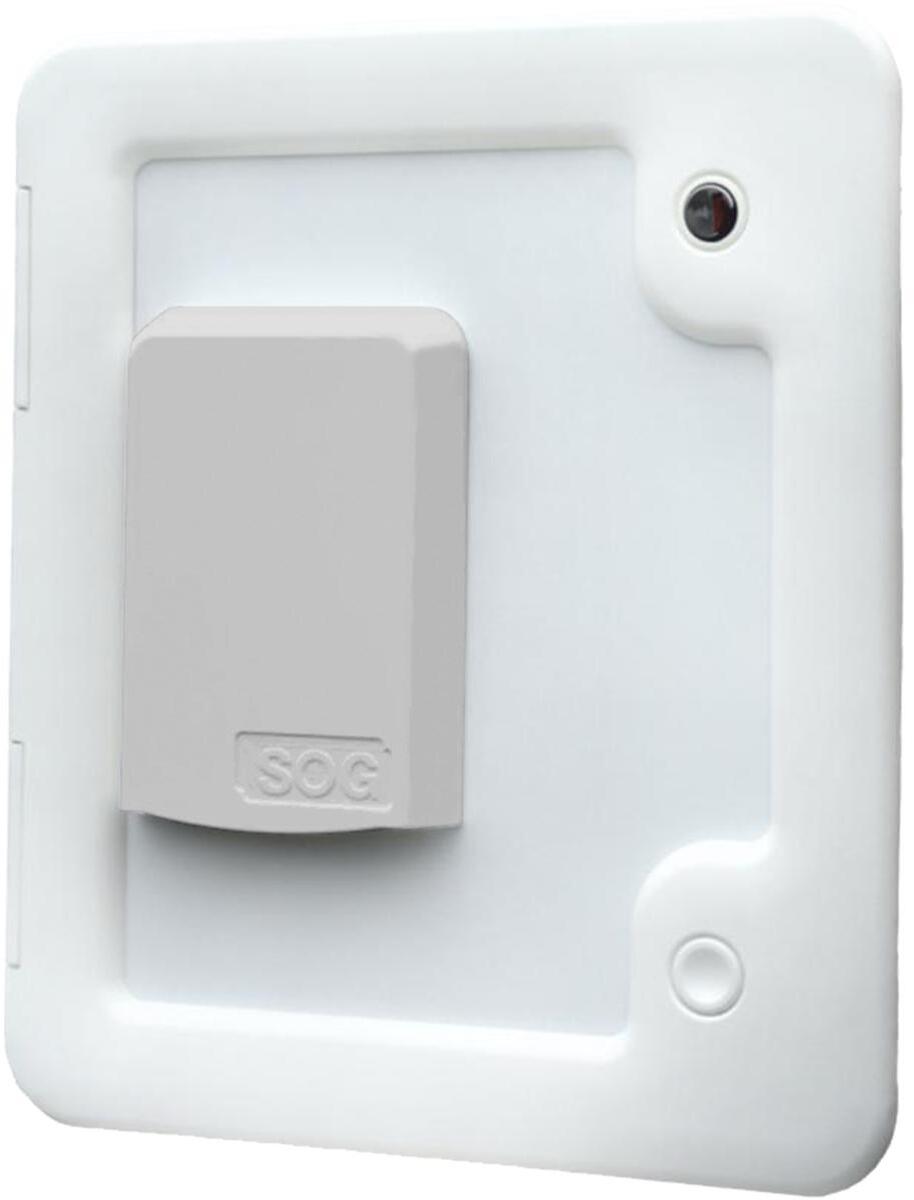 SOG TT WC-Entlüftung für Trockentrenntoilette, Türvariante, hellgrau