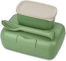 Koziol Candy Ready Lunchbox Set, 3-teilig, leaf green