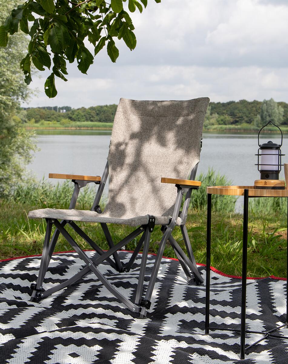 Bo-Camp Chelsea Klappstuhl, grau bei Camping Wagner Campingzubehr