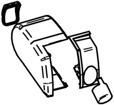 Endkappen (Motor) creme, Satz links und rechts - Thule - für Typ 9200
