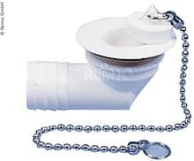 FAWO Wasserablaufgarnitur gewinkelt-Schlauch 1",Ablauföffnung 31mm