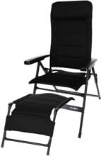 Brunner Aravel 3D Campingstuhl, medium, schwarz, inkl. Beinauflage - Camping Wagner Edition