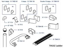 Fixation Kit - Thule Ersatzteil Nr. 1500602045 - für 4 Steps Leiter