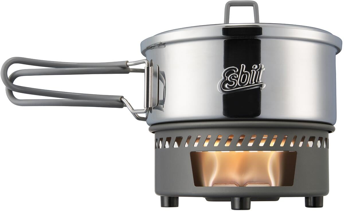 Esbit Trockenbrennstoff-Kochset, 1000ml, Edelstahl