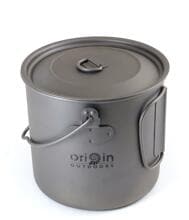 Origin Outdoors Titan Trekking Topf , 1,1 L, Ø 11,7 x 11 cm, klappbare Griffe