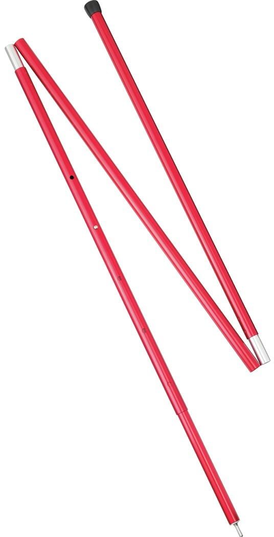 MSR Zeltstangen, faltbar, rot, 130-152cm