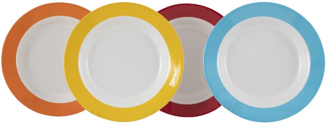 Gimex Colour Line Suppenteller, 4er-Set, Rainbow bei Camping Wagner ...