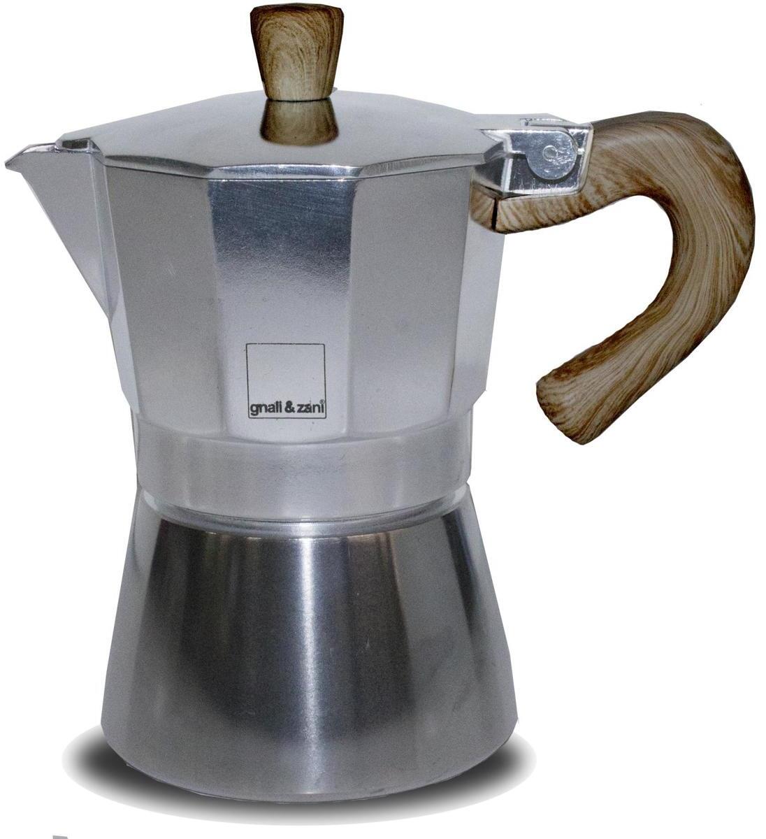 Gnali & Zani Venezia Espressokocher, Aluminium, 3 Tassen