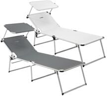 Brunner Malibu High Sonnenliege mit integrierter Sonnenblende