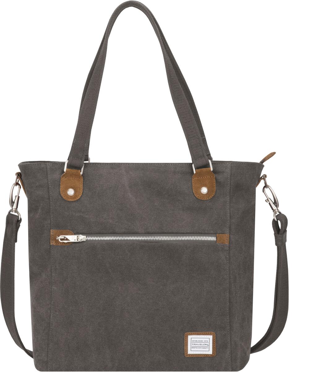 Travelon Heritage Bag Umhängetasche, diebstahlsicher, braun