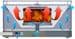 Feuerdesign Teide Holzkohle-Tischgrill mit Lüftungsmotor, rot