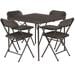 Outwell Corda Picknicktisch-Set (4 Stühle, 1 Tisch), schwarz