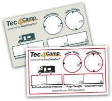MaJoCompTec® INFOSTICKER Wohnmobil, 100x60mm