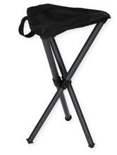 Walkstool Dreibeinhocker Basic, Sitzhöhe 50cm, schwarz