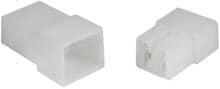 Lampa KFZ-Flachsteckgehäuse 6,3mm, weiß, 10er-Pack