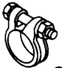 Webasto Rohrklemme für Schalldämpfer, 24-26cm