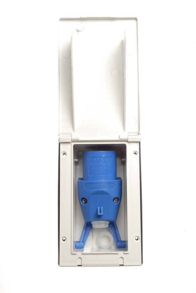 HABA CEE-Einbausteckdose mit Deckel, weiß, 135x70mm