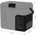 Yolco ET18 Kompressor-Kühlbox, 12/24/230V, 17L, carbon-schwarz