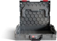 TOX L-Boxx Sortimentskoffer, leer, stapelbar, grau/rot