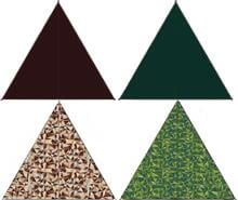 Bent TC-Zip-Protect Canvas Single verbindbares Sonnensegel, 250x250cm