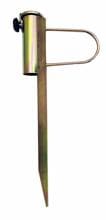 Rasendorn Sonnenschirmpflock mit Haltegriff, Stahl