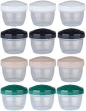 ALPINA Lebensmittelbehälter, Ø7,4x6,5cm 130ml, 3er Set, farblich sortiert