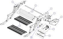 Repair Kit Pinion - Thule Ersatzteil Nr. 1500602718 - für Double Step Skirt