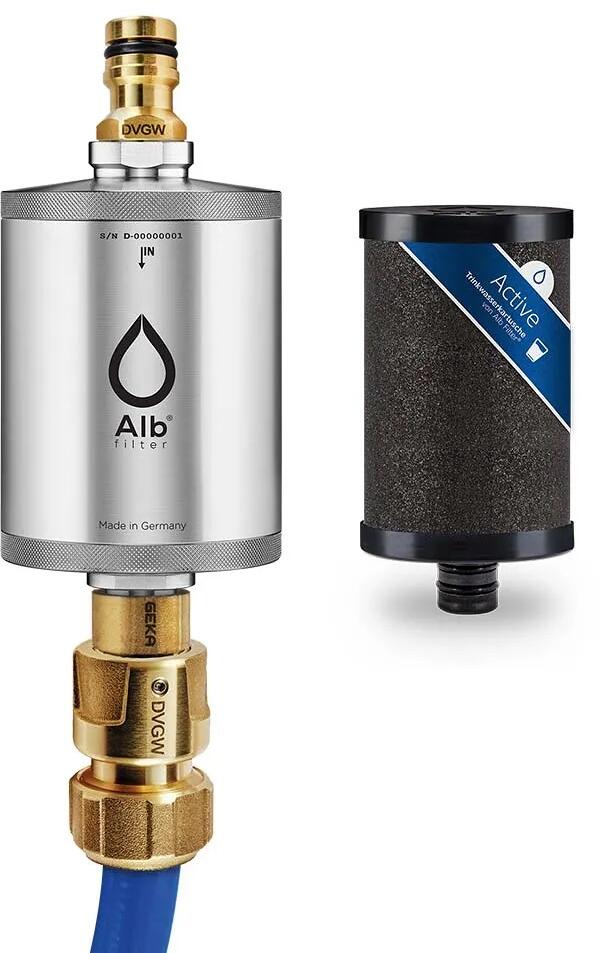 Alb Filter MOBIL Active Trinkwasserfilter mit GEKA Anschluss, edelstahl natur