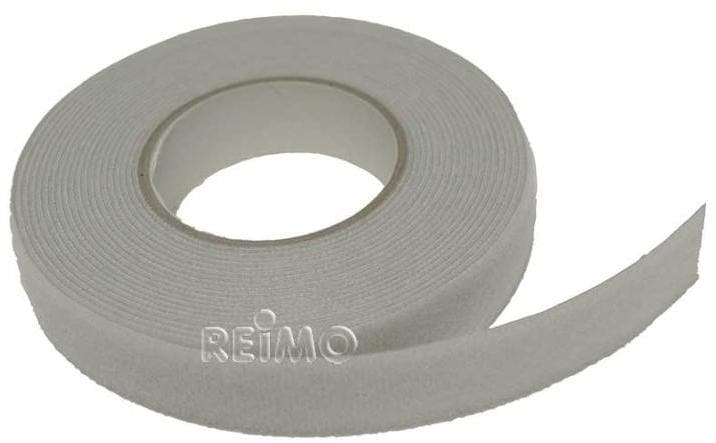 Klettband Flausch-Anteil, 10mm, grau, 5m