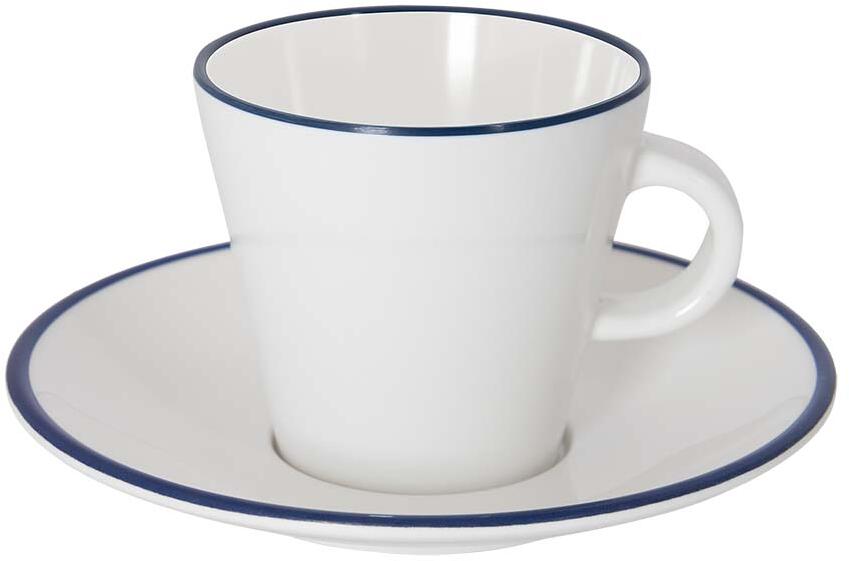 Gimex Linea Line Espressotassen Set, 4-teilig, blau