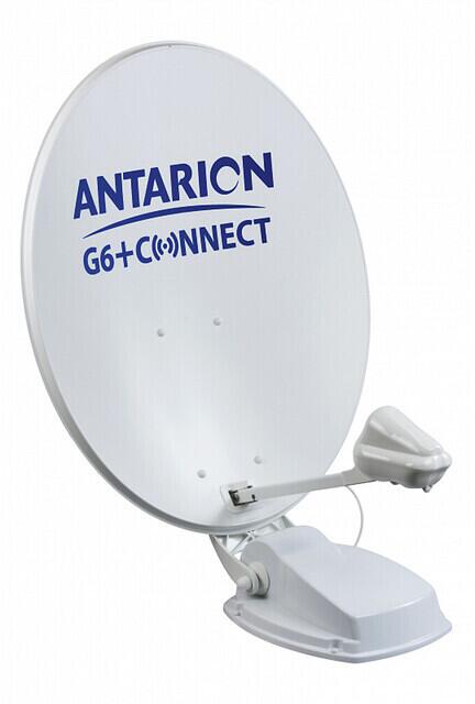 Antarion G6+ Connect automatische Satanlage, 85cm, Twin, Parabolantenne, weiß