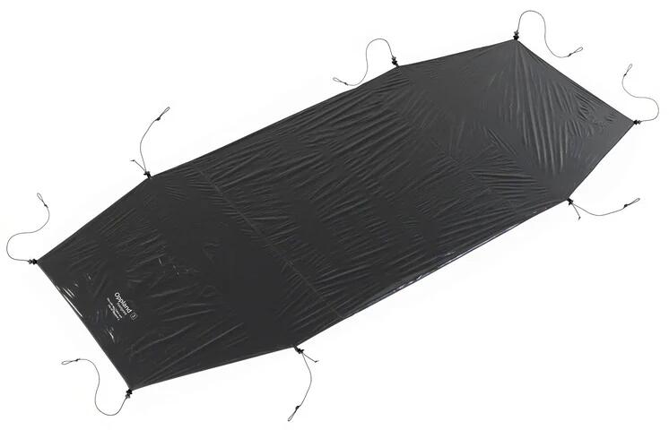 Nordisk Oppland 3 Zeltunterlage, schwarz