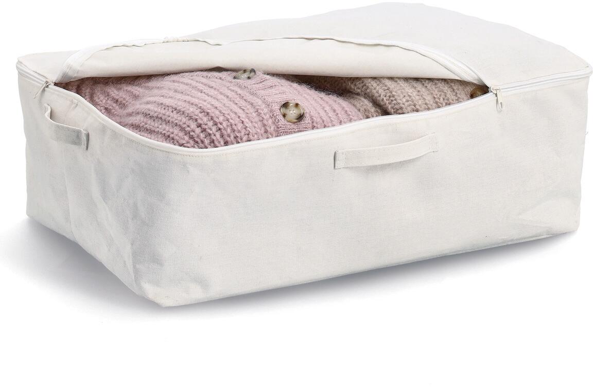Zeller Aufbewahrungsbox mit Reißverschluss, creme bei Camping Wagner Campingzubehör