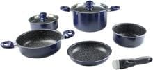 Gimex Topfset, Induktion, 8-teilig, blau