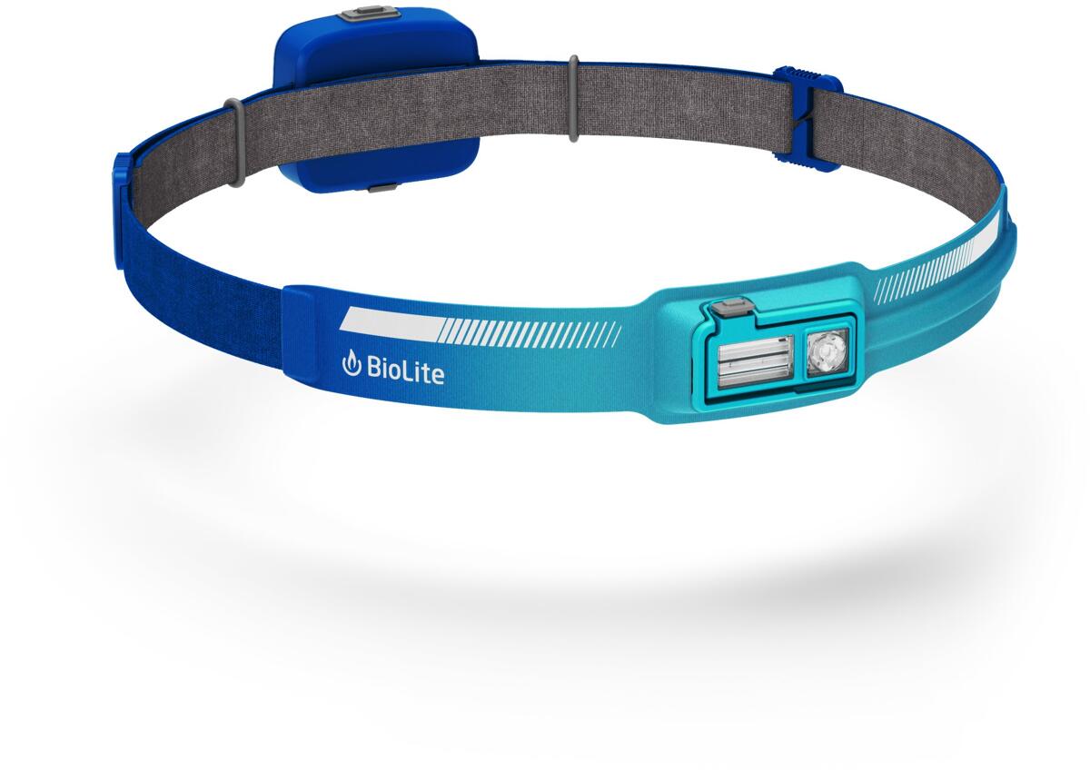 BioLite Dash Stirnlampe, 450 Lumen, Li-Ion Akku und USB-C, türkis