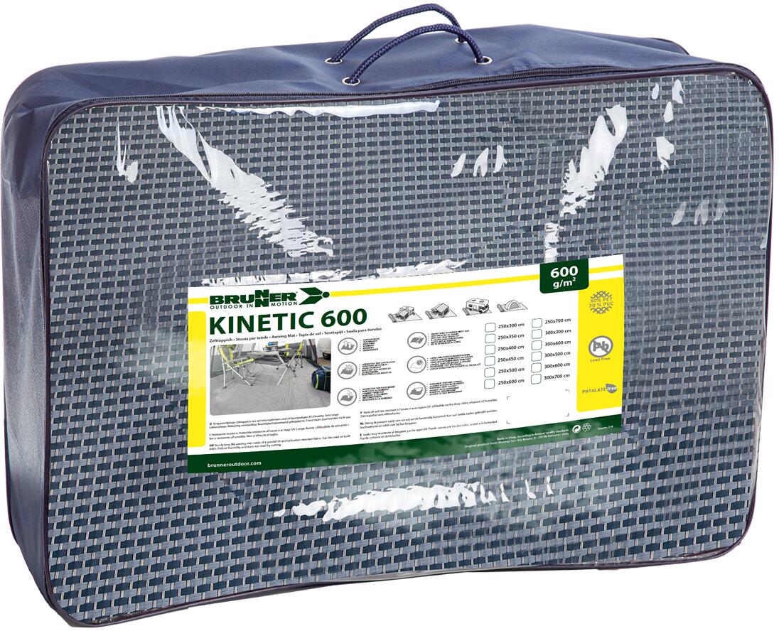 Brunner Kinetic 600 Vorzeltteppich, 250 x 450 cm, blau