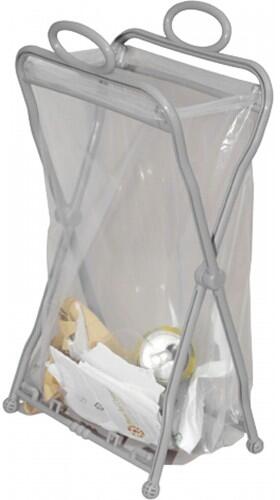 Brunner Bogo Müllbeutelhalter, klappbar, Kunststoff, grau