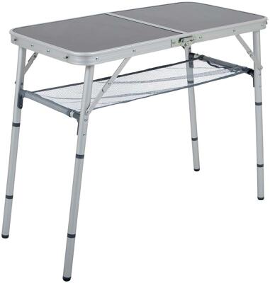 Bo-Camp Koffertisch, Aluminium, grau, 80x40cm