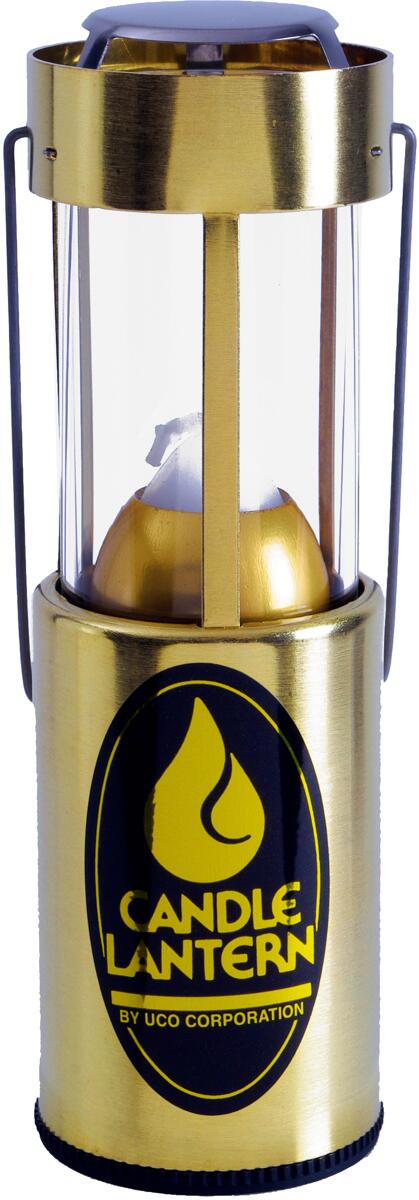 UCO Kerzenlaterne, Messing poliert