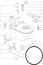Griff - Thetford Ersatzteil Nr. 20096585 - für SC 220 Abwassertank