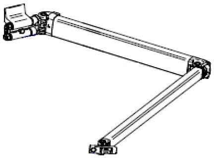 Gelenkarm links für Markisenlänge 1,9m - Thule Ersatzteil-Nr. 1500603082 - passend zu Thule Omnistor 5200