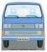 VW Collection VW T3 Bus Eiskratzer, Blau