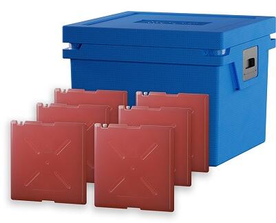 QOOL Box L Kühlbox, mit 6 Temperature Elements Standard Cool, 43L