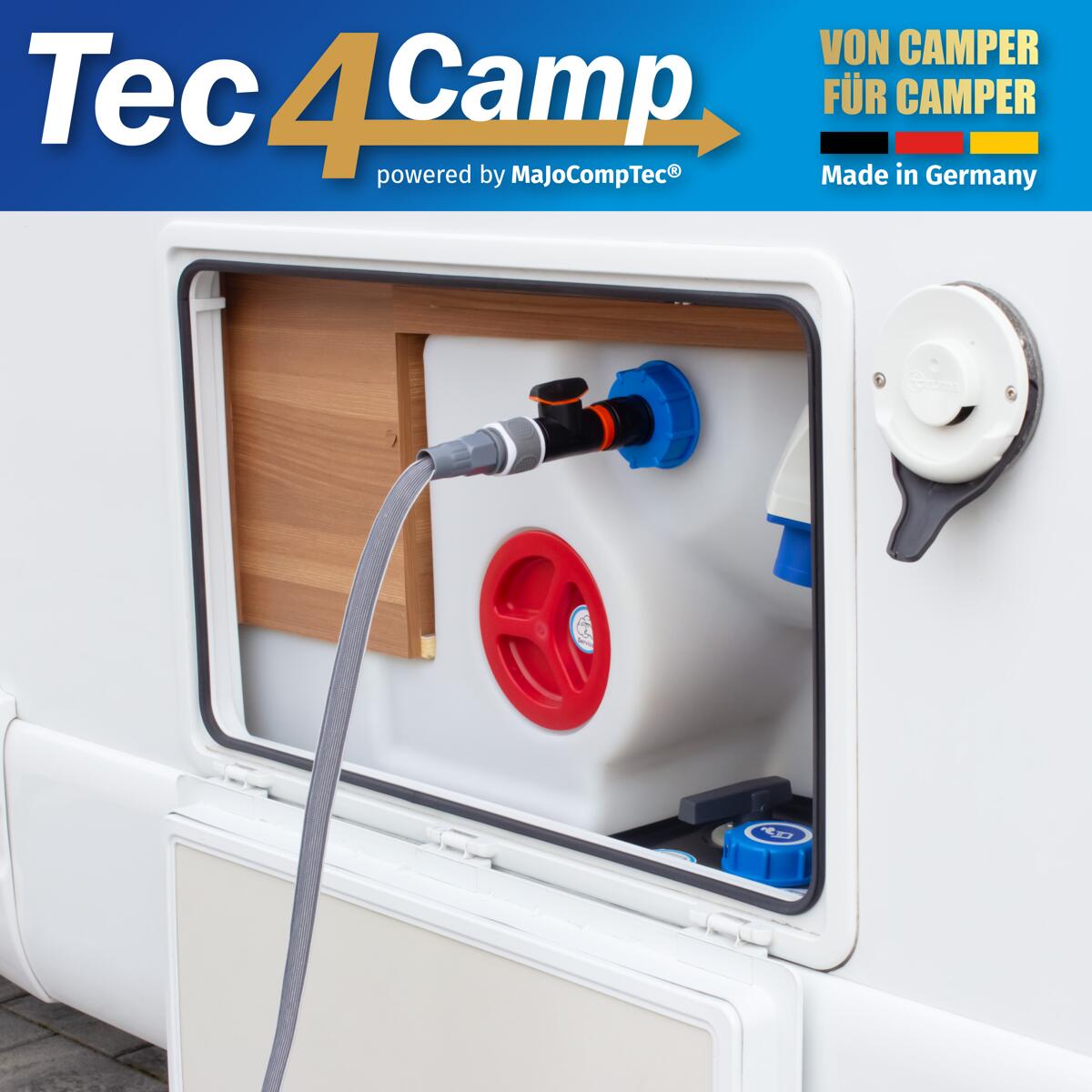 MaJoCompTec® WATERTWIN Adapter für Tankdeckel IG60 Grobgewinde, mit ...