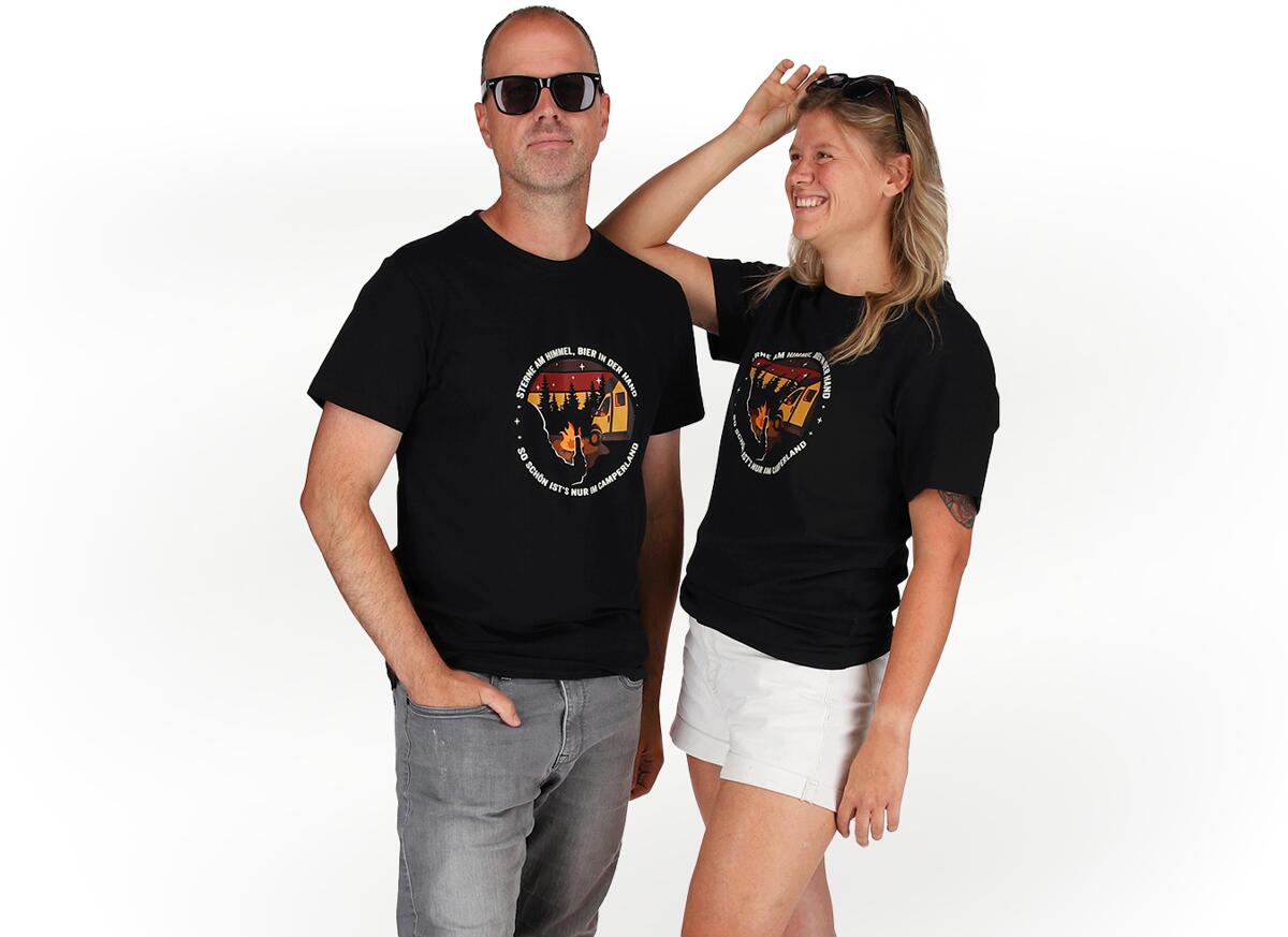 Camping Wagner T-Shirt "Platzhirsch Edition",Gr. S