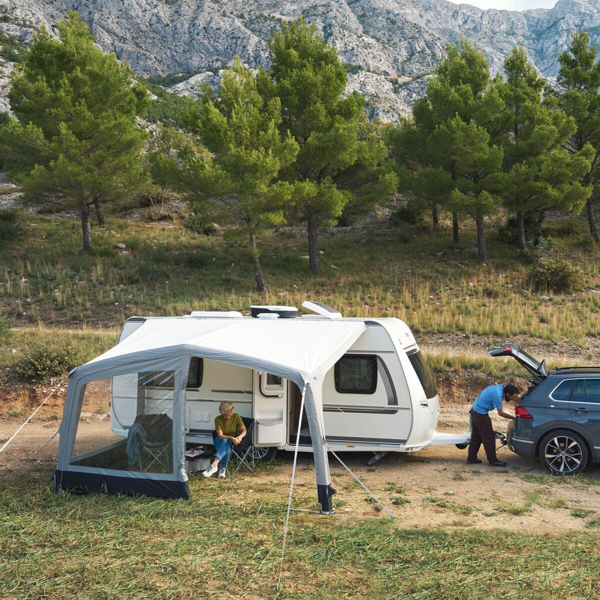 casaya sonnensegel 350 ersatzdach DEGAMO für Walmdachpavillon Orlando 4-eckig 350x350cm, Polyester mit PVC Beschichtung wasserdicht, weiß Frame:Fit-over - Frame 10 andy timmons Camping with restaurant and