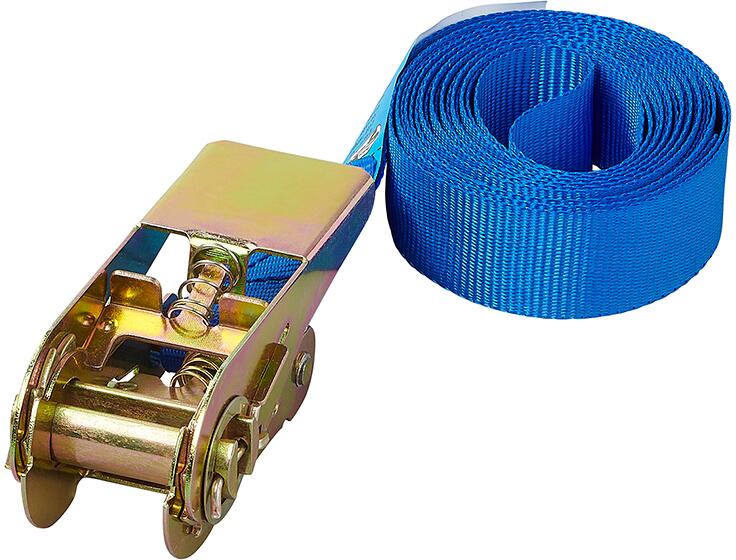 Pro Plus Spanngurt mit Ratsche, blau, 3,5m