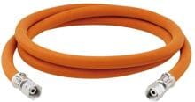 GOK Gas-Hochdruckschlauchleitung 30bar, G 3/8LH-ÜM, 450mm, orange