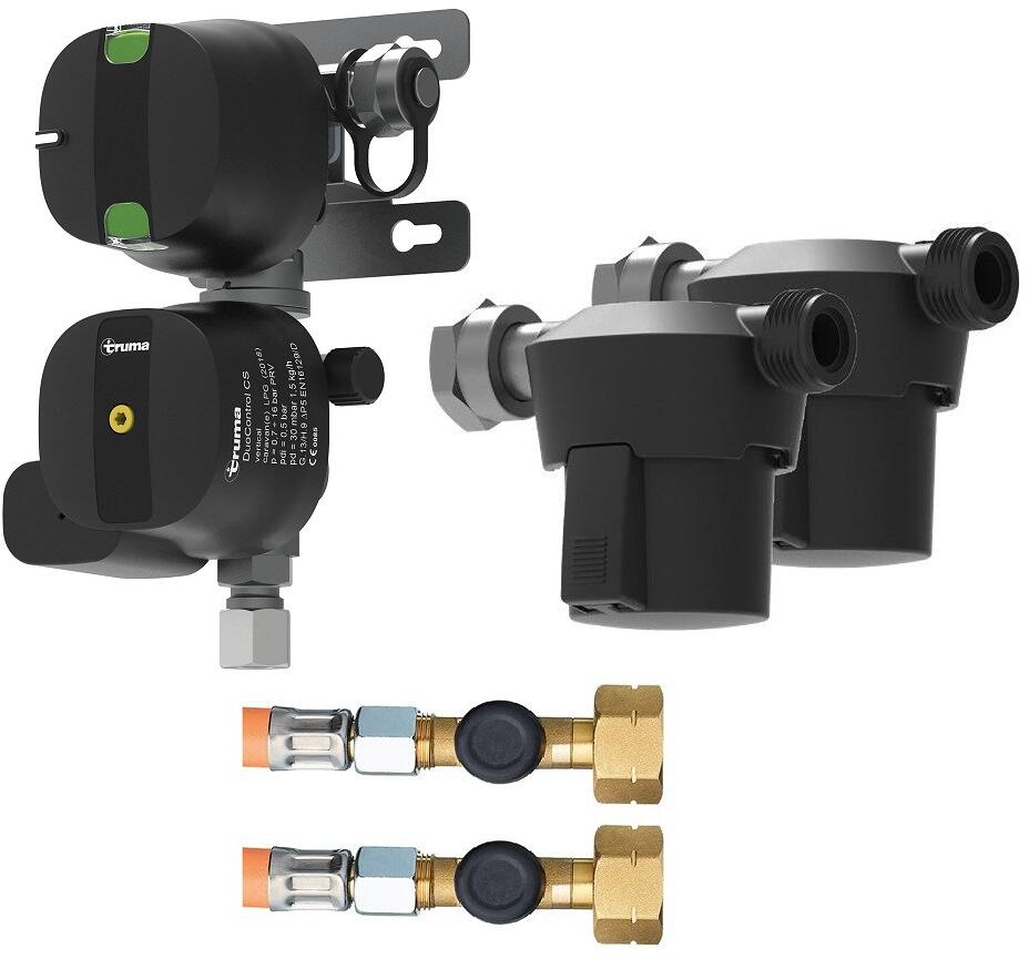 Truma DuoControl CS Gasdruckregler inkl. Gasfilter u. Gasschlauch, vertikal