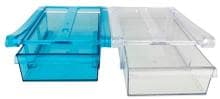 Gimex Kühlschrank-Einschubfach, 2er-Set, transparent